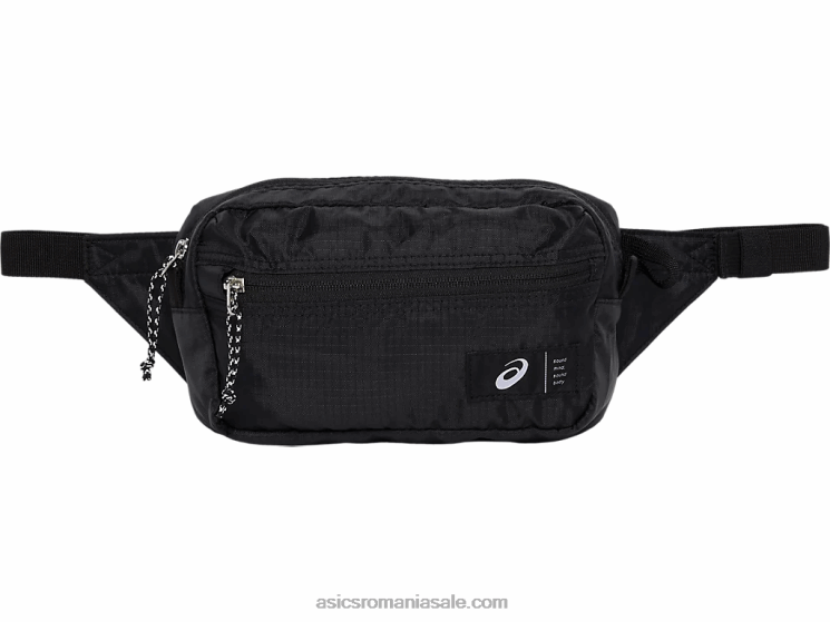 Asics negru de performanță geanta de talie unisex ZF4641430