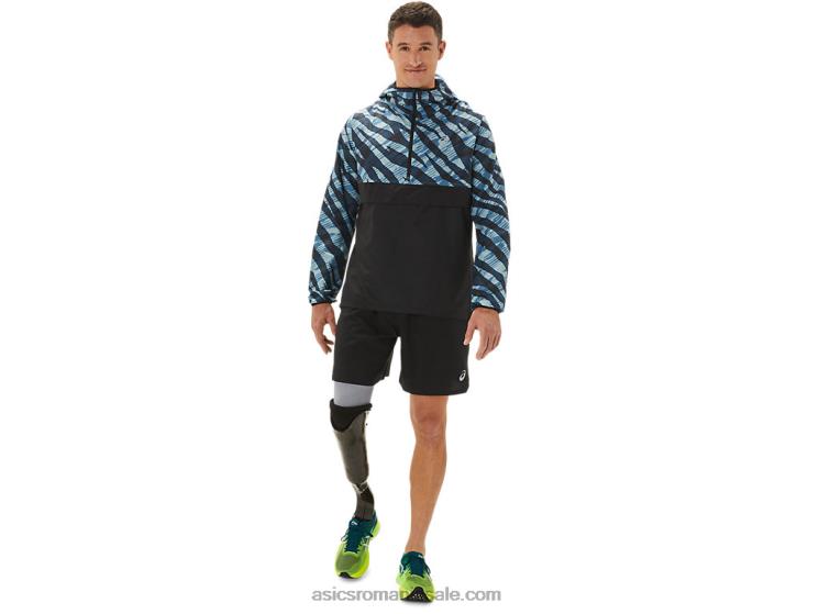 Asics azur/negru de performanță anorac sălbatic camo pentru bărbați ZF4641102