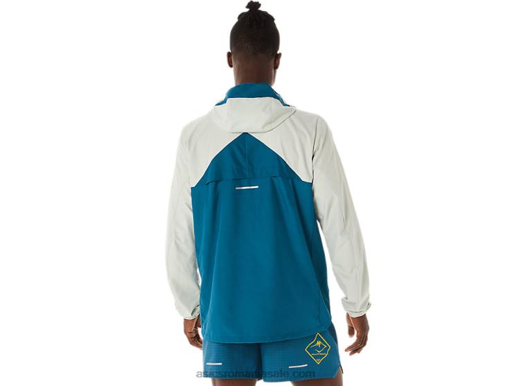 Asics cerneală teal/light salvie anorac pentru bărbați Fujitrail ZF464523
