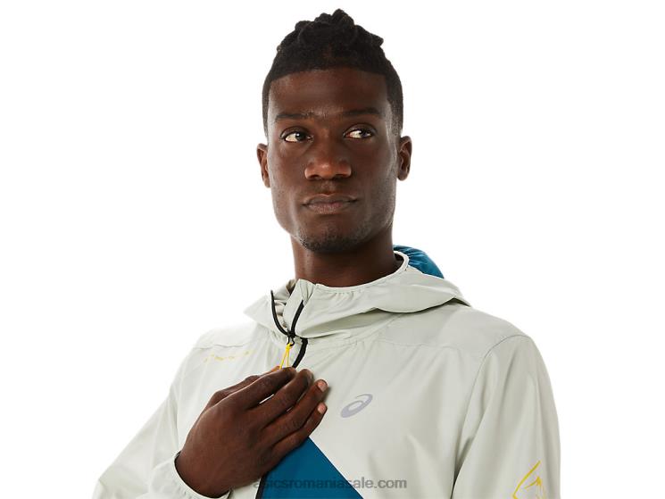 Asics cerneală teal/light salvie anorac pentru bărbați Fujitrail ZF464523