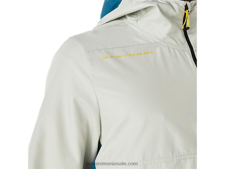 Asics cerneală teal/light salvie anorac pentru bărbați Fujitrail ZF464523