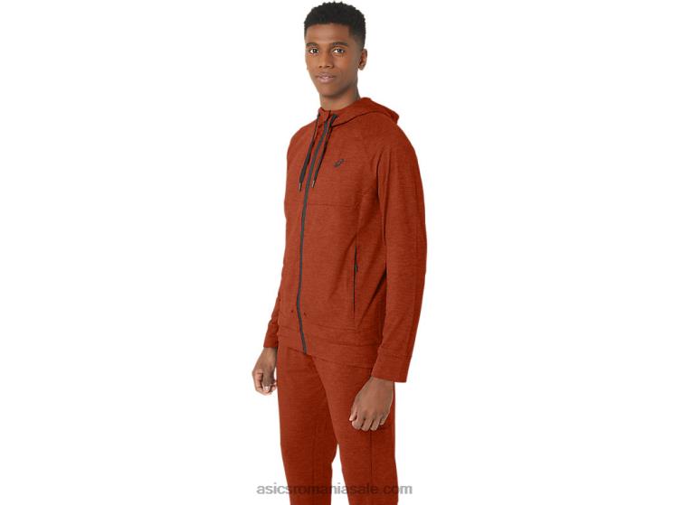 Asics colorant spațial cu condimente latte hanorac tech fz pentru bărbați 2.0 ZF464299