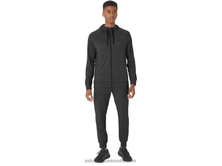 Asics colorant spațial gri grafit hanorac tech fz pentru bărbați 2.0 ZF464303