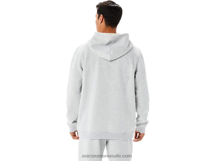 Asics erica gri deschis hanorac pentru bărbați duminică fleece lam ZF4641346