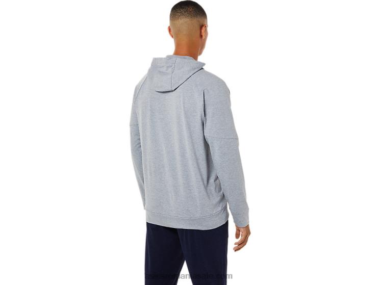 Asics sheet rock heather hanorac tehnic pentru bărbați cu fermoar complet ZF4641780