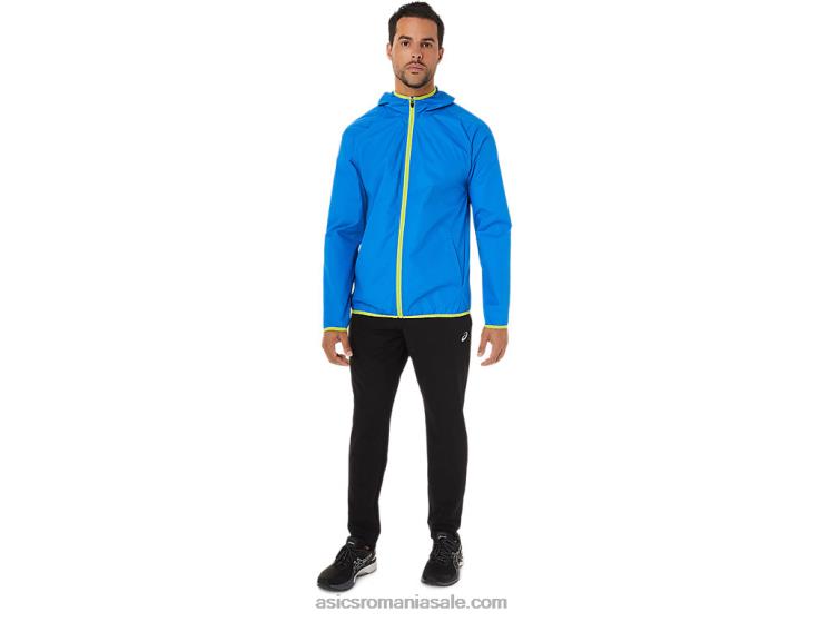 Asics colorant spațial albastru electric/coaja de lime jachetă pentru bărbați ZF4641712