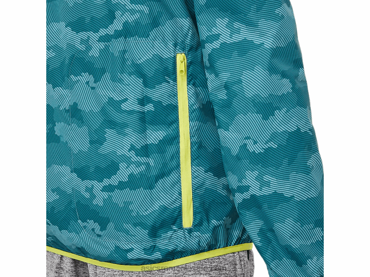 Asics imprimeu misty pin/sour yuzu jachetă pentru bărbați ZF4641893