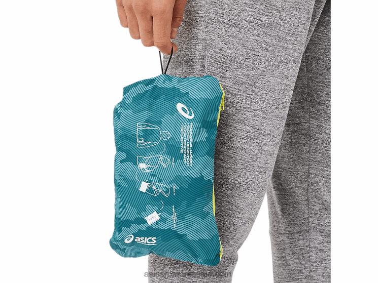 Asics imprimeu misty pin/sour yuzu jachetă pentru bărbați ZF4641893
