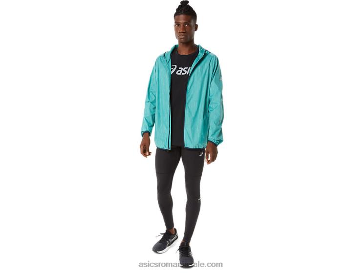 Asics imprimeu salvie/albastru francez jachetă pentru bărbați ZF4641387