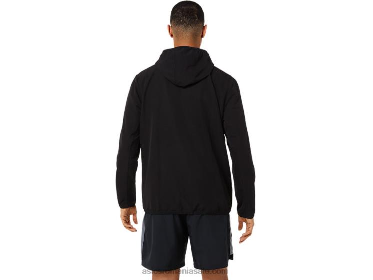 Asics negru de performanță jachetă gata pregătită pentru bărbați ZF4641394