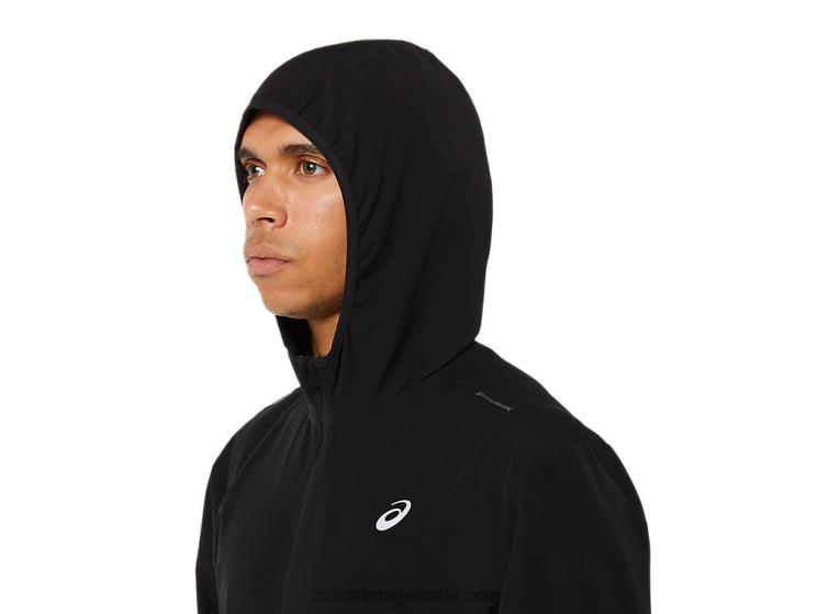Asics negru de performanță jachetă gata pregătită pentru bărbați ZF4641394