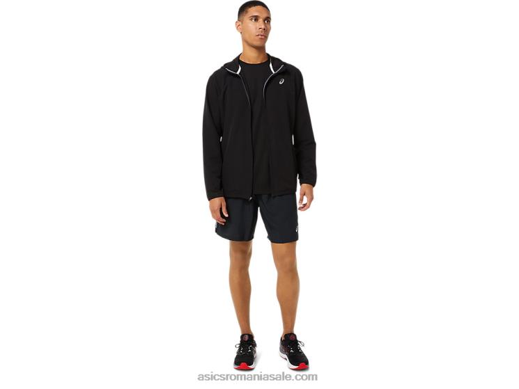 Asics negru de performanță jachetă gata pregătită pentru bărbați ZF4641394