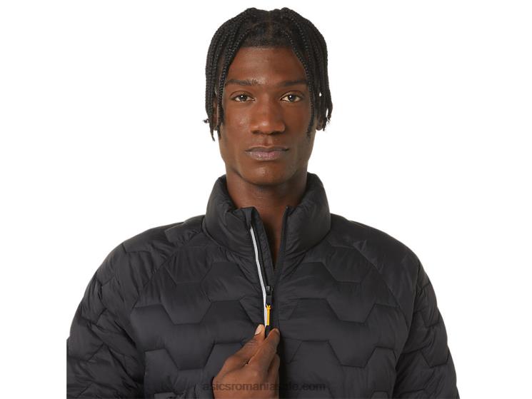 Asics negru de performanță jachetă izolată de performanță pentru bărbați ZF464782