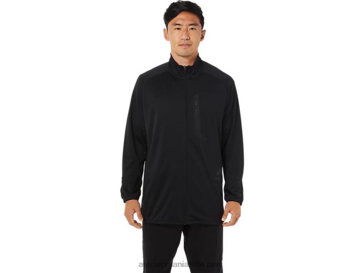 Asics negru de performanță jachetă jacquard actibreeze pentru bărbați ZF4641516