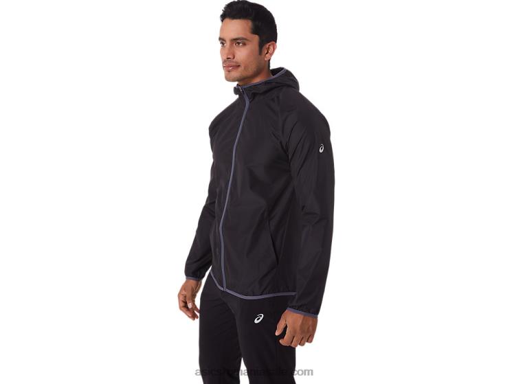 Asics negru de performanță jachetă pentru bărbați ZF4641793