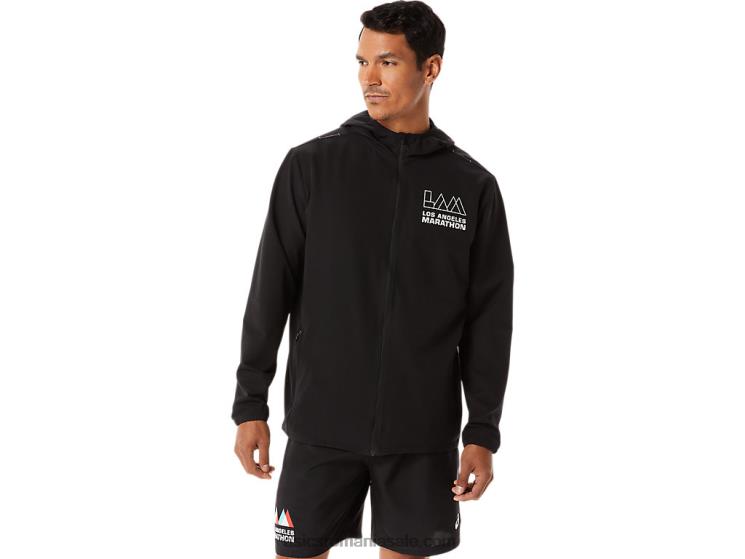 Asics negru de performanță jachetă pentru bărbați lam ZF4641345