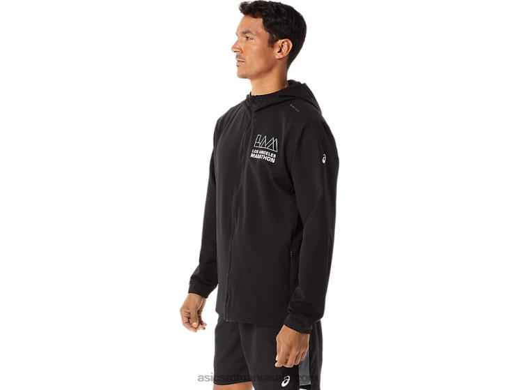 Asics negru de performanță jachetă pentru bărbați lam ZF4641345