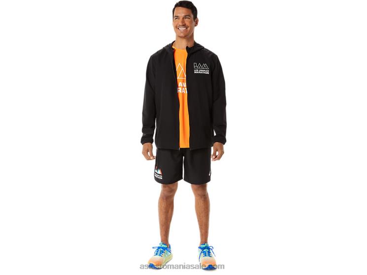 Asics negru de performanță jachetă pentru bărbați lam ZF4641345