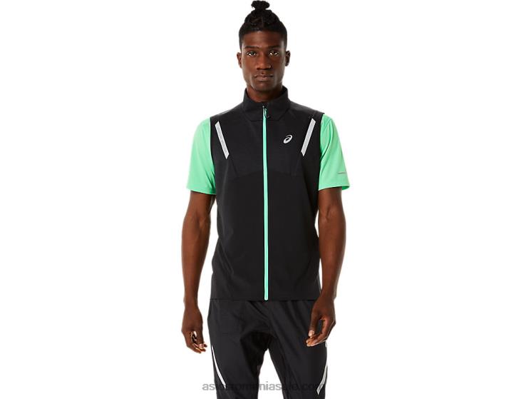 Asics performanță erica neagră vestă de spectacol pentru bărbați ZF464884