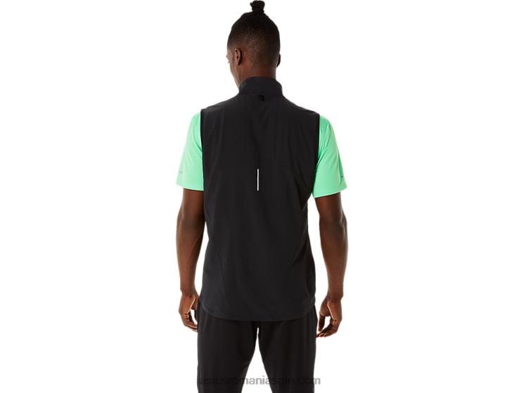 Asics performanță erica neagră vestă de spectacol pentru bărbați ZF464884