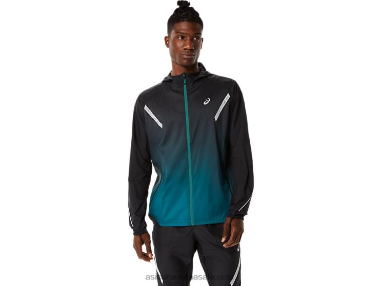 Asics performanță negru/pin catifea jachetă de spectacol pentru bărbați ZF464832