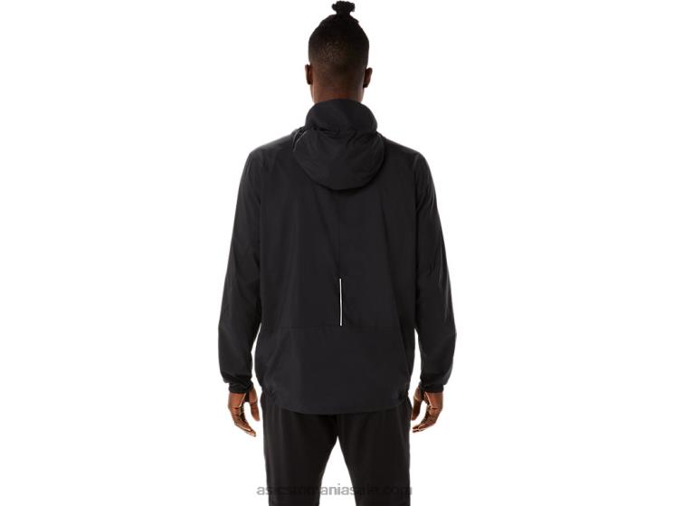 Asics performanță negru/pin catifea jachetă de spectacol pentru bărbați ZF464832