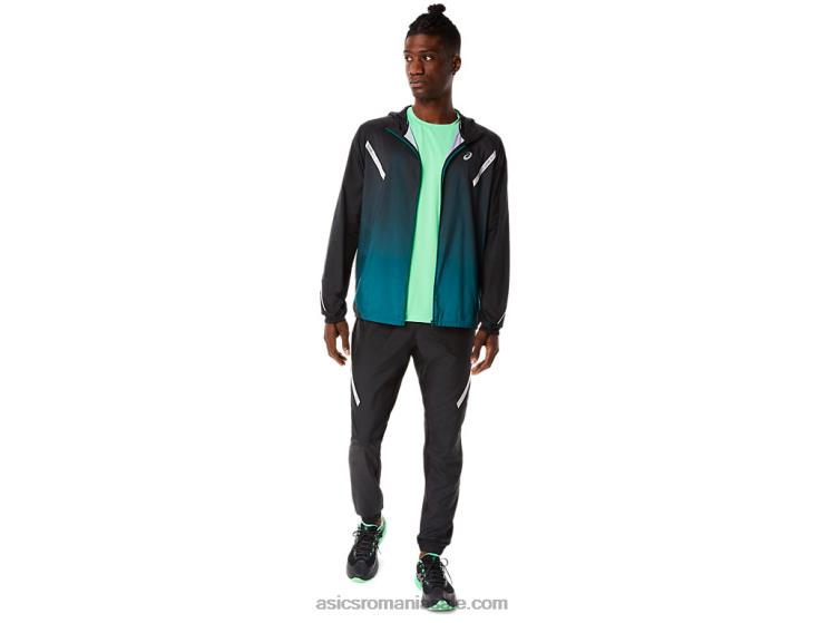 Asics performanță negru/pin catifea jachetă de spectacol pentru bărbați ZF464832