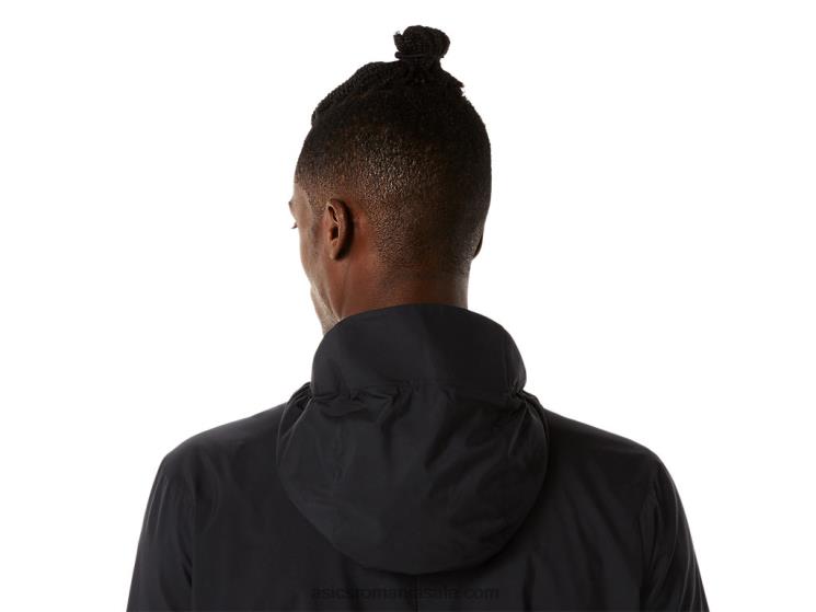 Asics performanță negru/pin catifea jachetă de spectacol pentru bărbați ZF464832