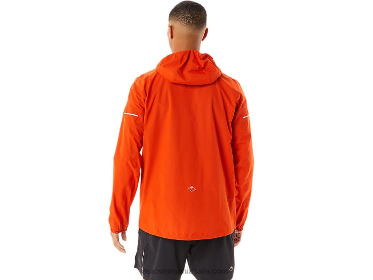 Asics roșii cherry jachetă impermeabilă fujitrail pentru bărbați ZF4641146