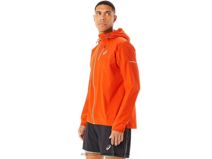 Asics roșii cherry jachetă impermeabilă fujitrail pentru bărbați ZF4641146