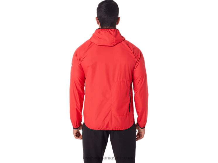 Asics roșu electric/negru jachetă pentru bărbați ZF4641822