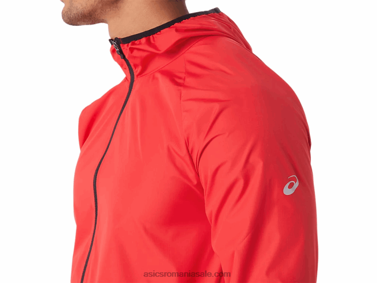 Asics roșu electric/negru jachetă pentru bărbați ZF4641822