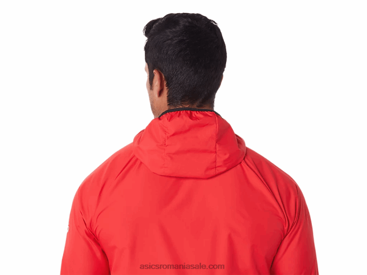 Asics roșu electric/negru jachetă pentru bărbați ZF4641822