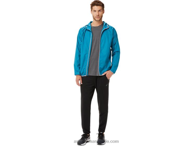 Asics teal blue heather/sheet rock jachetă pentru bărbați ZF4642027