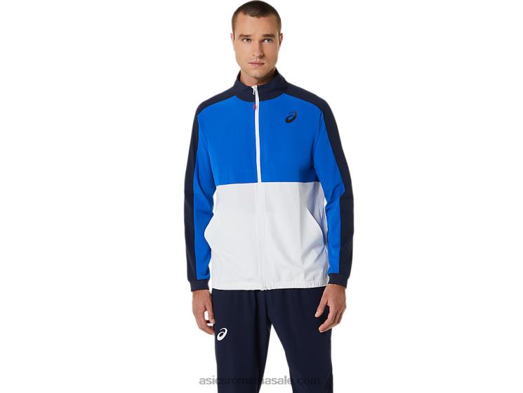 Asics ton albastru/miezul nopții jachetă de chibrit pentru bărbați ZF464533