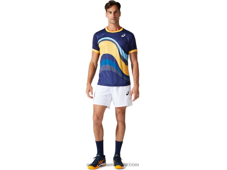 Asics alb strălucitor meci masculin 7 pe scurt ZF4641999