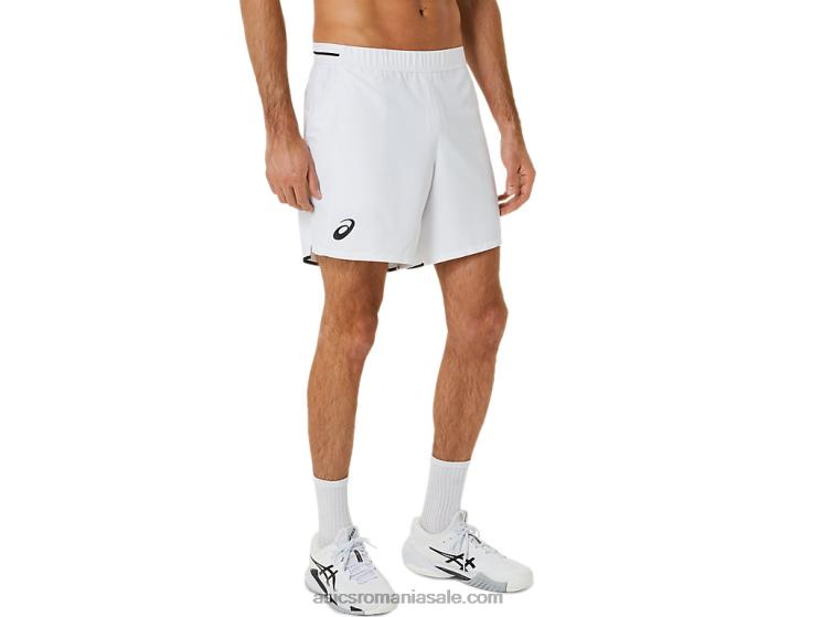 Asics alb strălucitor meci masculin 7 pe scurt ZF464489