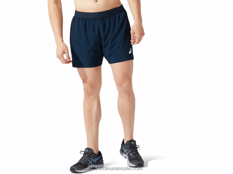 Asics albastru francez drum masculin 2-n-1 5in scurt ZF4641957