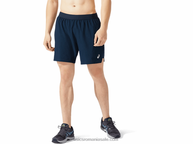 Asics albastru francez drum masculin 2-n-1 7in scurt ZF4641962