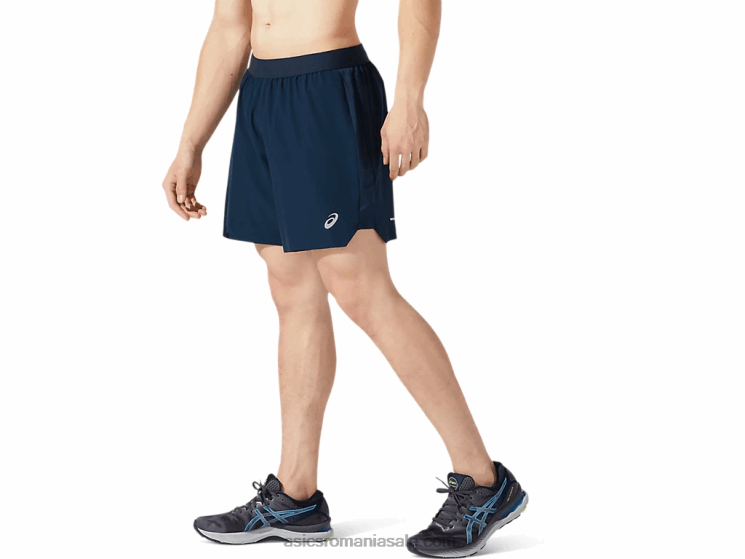 Asics albastru francez drum masculin 2-n-1 7in scurt ZF4641962