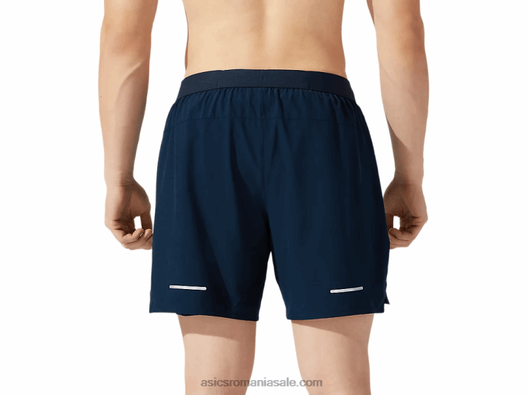 Asics albastru francez drum masculin 2-n-1 7in scurt ZF4641962