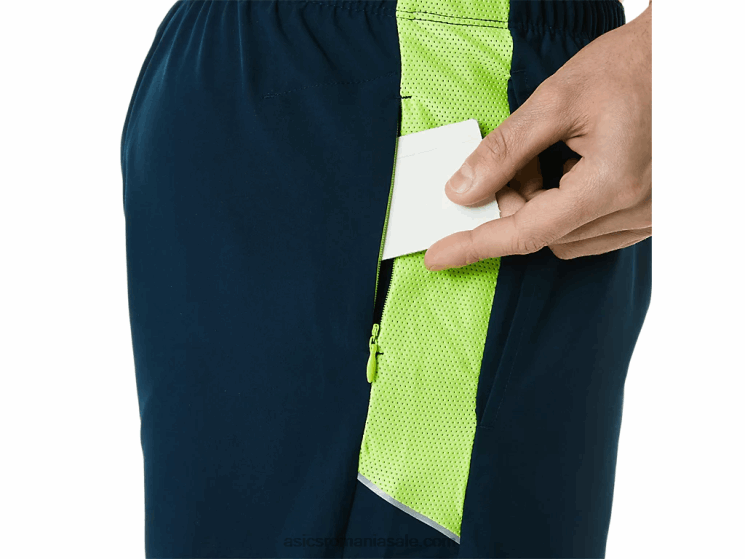 Asics albastru francez/verde pericol pantaloni scurți 5in pr lyte pentru bărbați ZF4641355