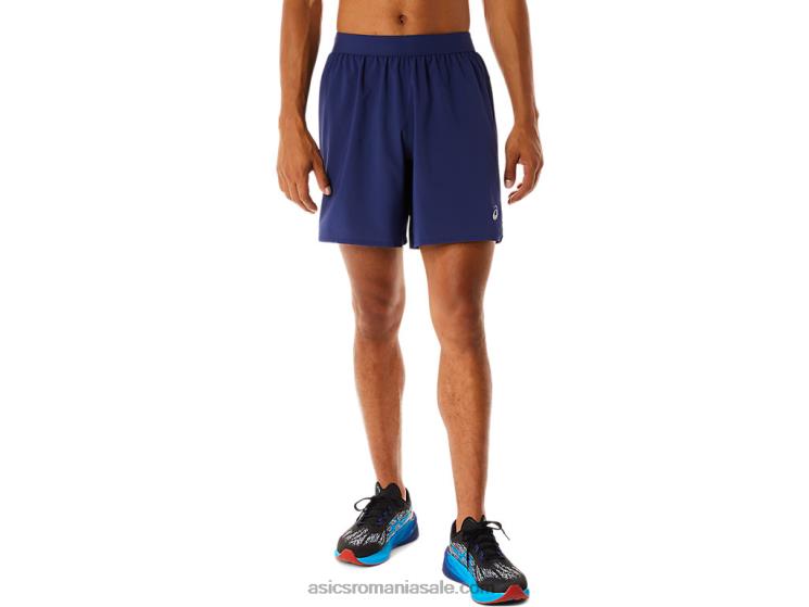 Asics albastru indigo drum masculin 2-n-1 7in scurt ZF464462