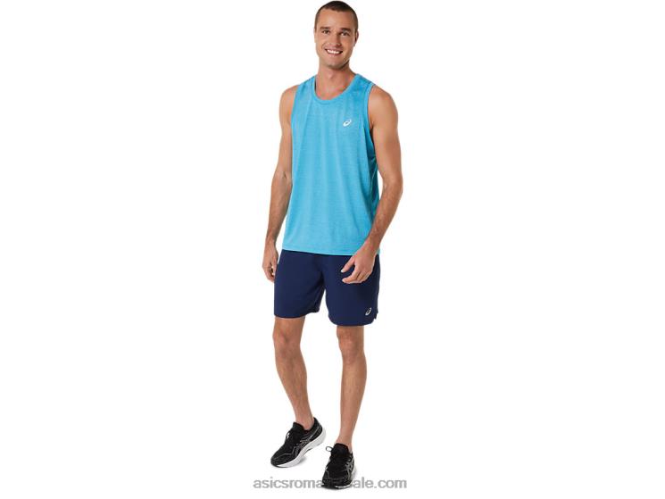 Asics albastru indigo gata pentru bărbați 9 în scurt ZF464216