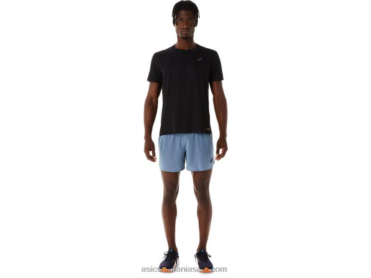 Asics albastru oțel ventilație pentru bărbați 5 în scurt ZF46435