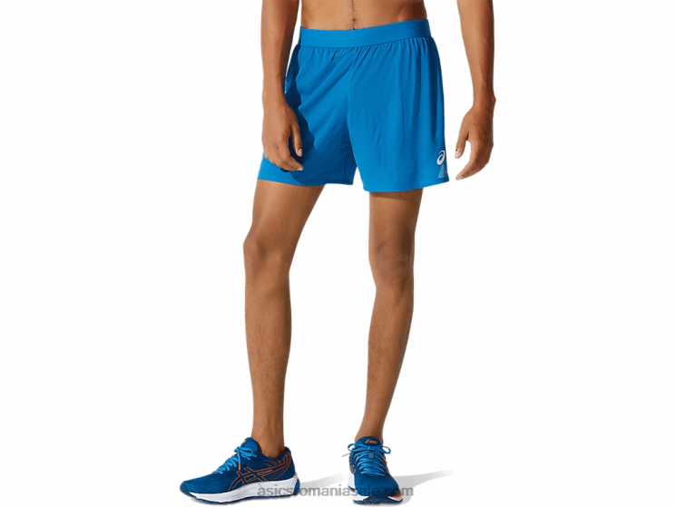 Asics albastru renăscut/albastru francez ventilație pentru bărbați 2-n-1 5in scurt ZF4641911
