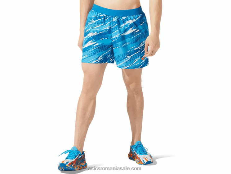 Asics albastru renăscut injecție de culoare pentru bărbați 5 în scurt ZF4641913