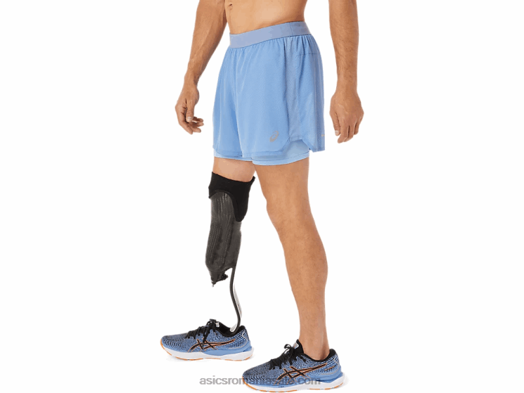 Asics armonie albastră/beatitudine albastră ventilație pentru bărbați 2-n-1 5in scurt ZF4641322