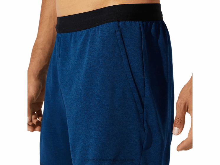 Asics erica albastru francez pantaloni scurți de antrenament tricot de 7 inci pentru bărbați ZF4641891