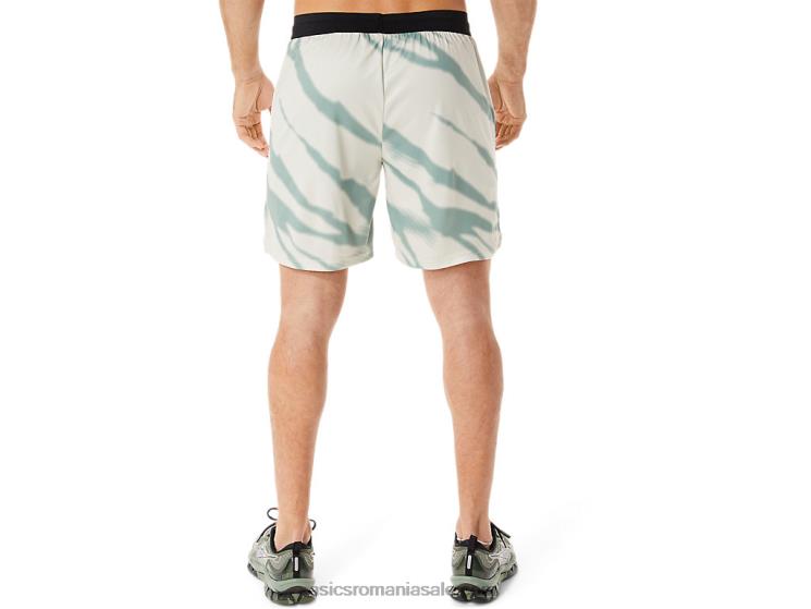 Asics gri fum/gri ardezie pantaloni scurți cu imprimeu de sezon pentru bărbați ZF464993